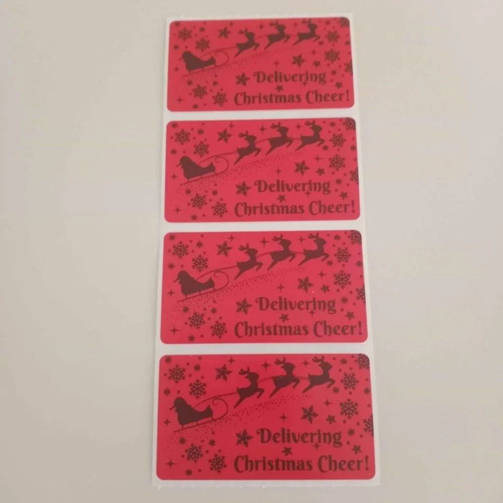 💙100 Delivering Cheer- Shipping Labels Thermal Packaging Stickers 2.25